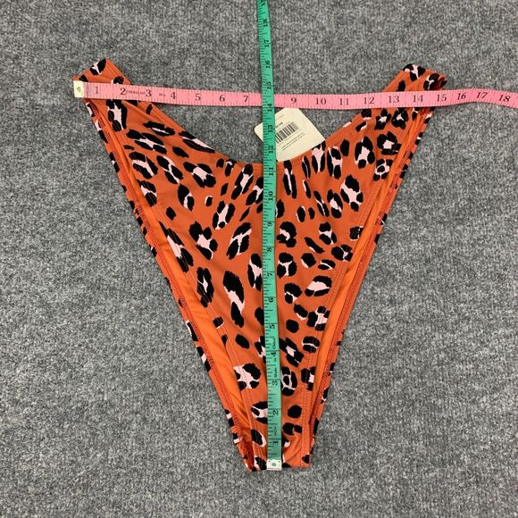 Fabletics Bikini Bottom Womens XL Extra Large Cheetah Noa High Cut Swim Brief - Picture 8 of 14